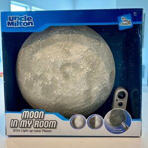 New Uncle Milton "Moon in my Room" Remote controlled Light Up Moon